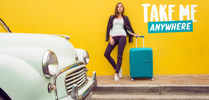 Лето в пути: яркие чемоданы American Tourister Soundbox
