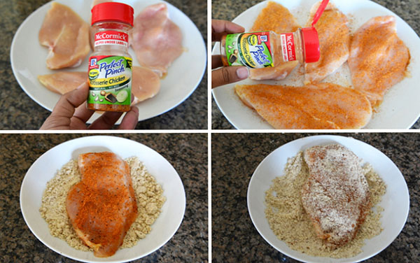 Быстрый рецепт: куриное филе в миндальной панировке с горчично-медовым соусом