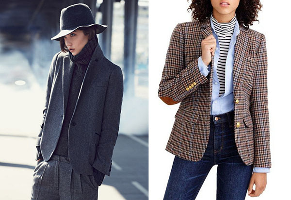 Как носить шерстяной пиджак: 22 стильных образа для зимы