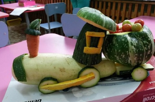 Детские поделки из овощей на тему Осень — своими руками для детского сада и школы