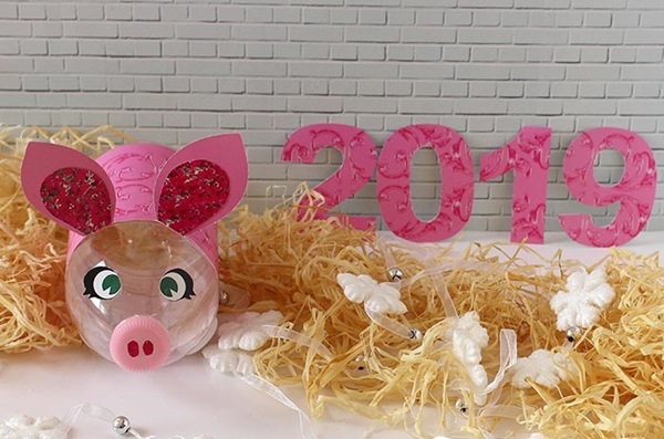 Желтая Земляная Свинья (Кабан) - символ 2019 года - делаем с детьми