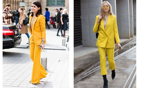 Как стильно использовать желтый цвет в новогоднем наряде: 5 идей