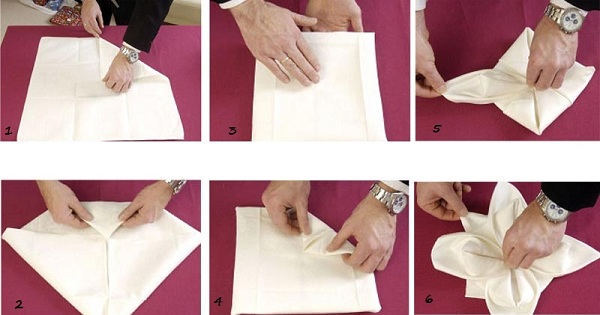 Как сложить бумажные салфетки