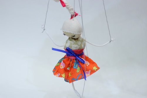 Кукла марионетка из подручных материалов