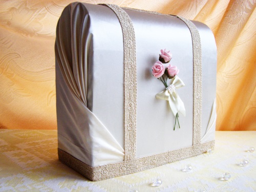 Подарочная коробка для денег на свадьбу своими руками