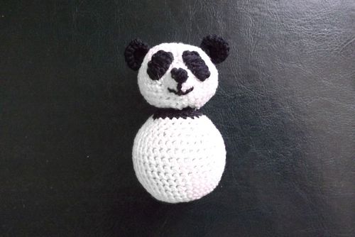 Вязаная игрушка панда своими руками