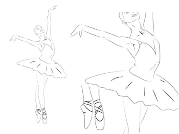 Как нарисовать балерину легко и просто