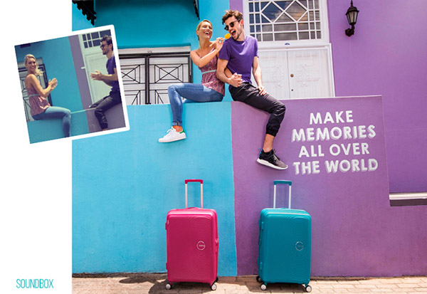 Лето в пути: яркие чемоданы American Tourister Soundbox
