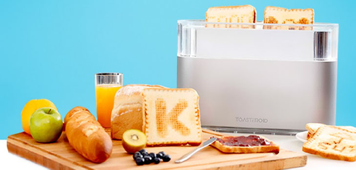 Арт-завтрак с «умным» тостером Toasteroid