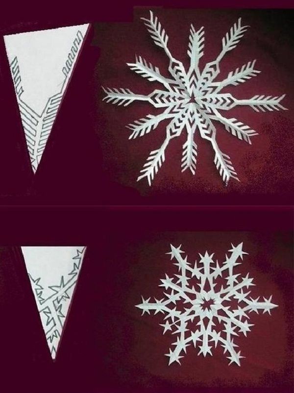 Красивые снежинки на Новый 2017 год  своими руками из бумаги — схемы и фото поэтапно. Мастер-классы для детей по большим снежинкам в технике оригами