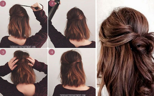 Три стильных и простых укладки для волос средней длины