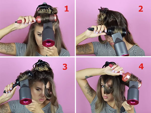 Как создать объемную укладку волос с помощью фена: простая техника