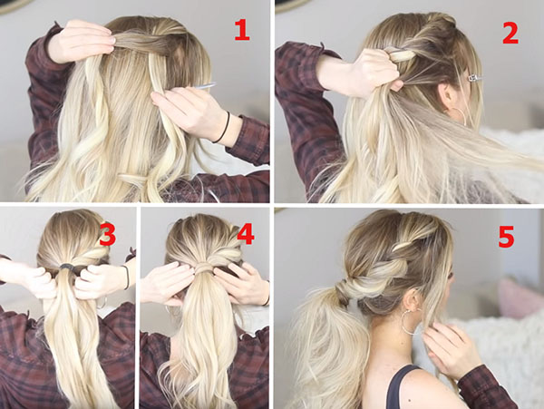 Как красиво уложить волосы в хвост: 3 простых варианта