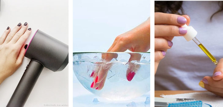 7 способов быстро высушить лак на ногтях