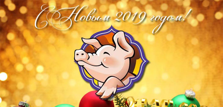 Красивые и прикольные поздравления друзьям с Новым 2019 годом Свиньи