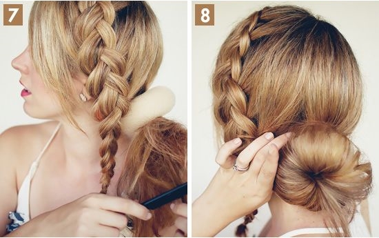 Как сделать свадебную прическу на волосы средней длины