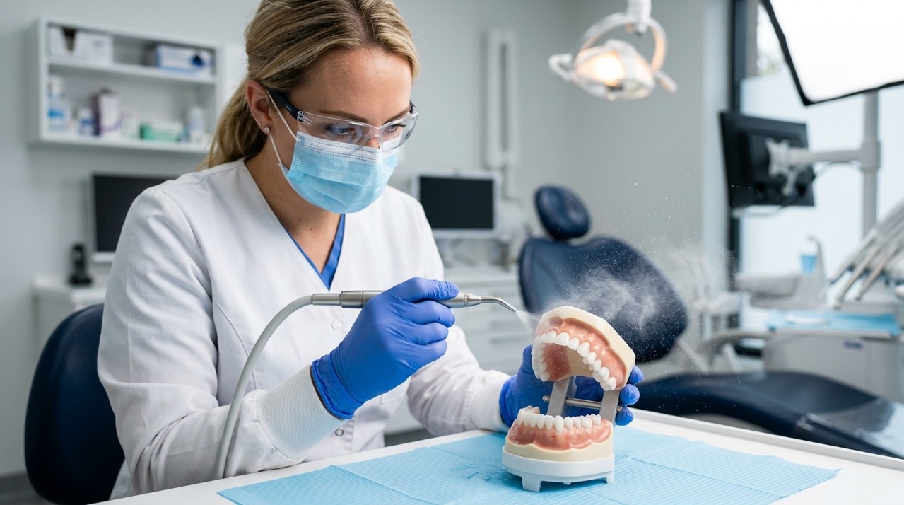 Профессиональная чистка методом Air Flow в стоматологии