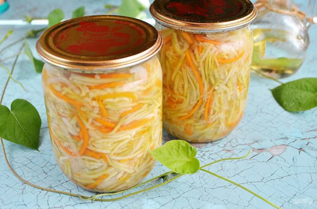 Салат из кабачков на зиму: вкусные рецепты с помидорами, морковью и луком, яблоками. Кабачки как грузди (грибы): обалденно-вкусный рецепт салата