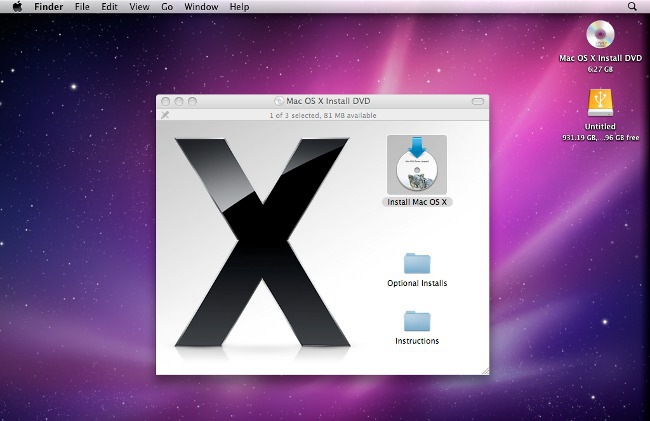 Как установить Mac OS X