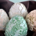 Пасхальные поделки: декорированное бумагой яйцо