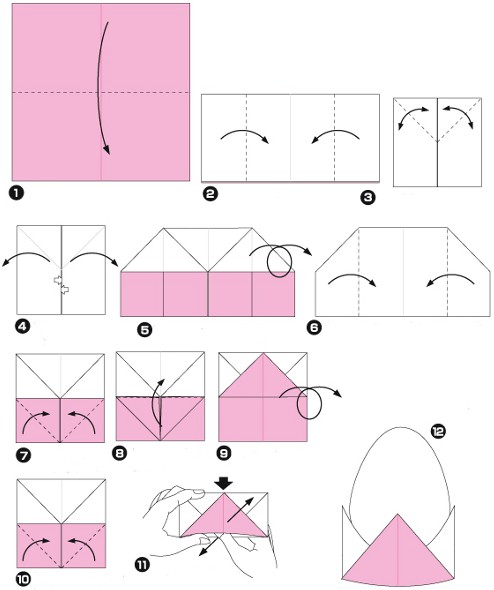 Пасхальное оригами