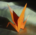 Классический журавлик оригами