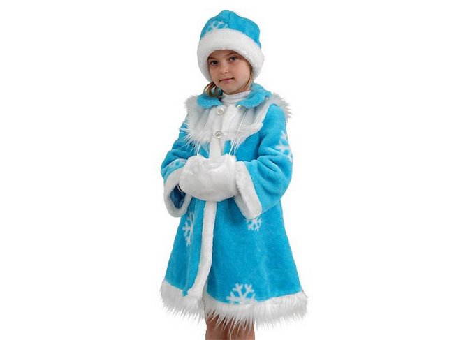 Детский новогодний костюм Снегурочки