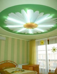 Дизайн спален: потолки